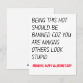 Funny Valentijnsdag cadeaus & kaart (Voorkant / Achterkant)