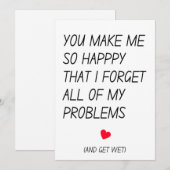 Funny Valentijnsdag card Feestdagenkaart (Voorkant / Achterkant)