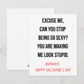 Funny Valentijnsdag Card Feestdagenkaart (Voorkant / Achterkant)