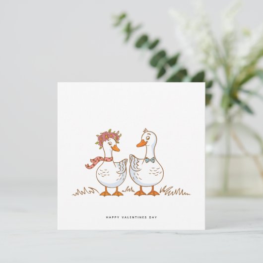 Funny Valentijnsdag card for Husaband Wife Feestdagenkaart (Staand voorkant)