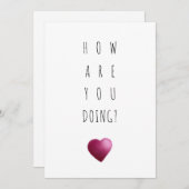 Funny Valentijnsdag Card Hoe gaat het met je? Feestdagenkaart (Voorkant / Achterkant)