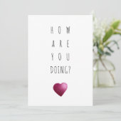 Funny Valentijnsdag Card Hoe gaat het met je? Feestdagenkaart (Staand voorkant)