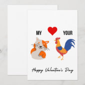 Funny Valentijnsdag Card voor hem Feestdagenkaart (Voorkant / Achterkant)