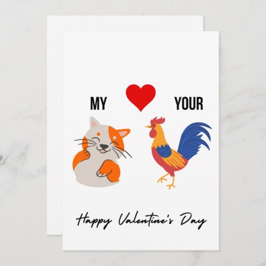 Funny Valentijnsdag Card voor hem Feestdagenkaart (Voorkant / Achterkant)