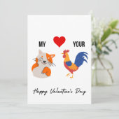 Funny Valentijnsdag Card voor hem Feestdagenkaart (Staand voorkant)