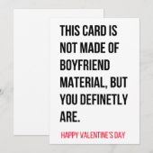 Funny Valentijnsdag Card voor hem Feestdagenkaart (Voorkant / Achterkant)