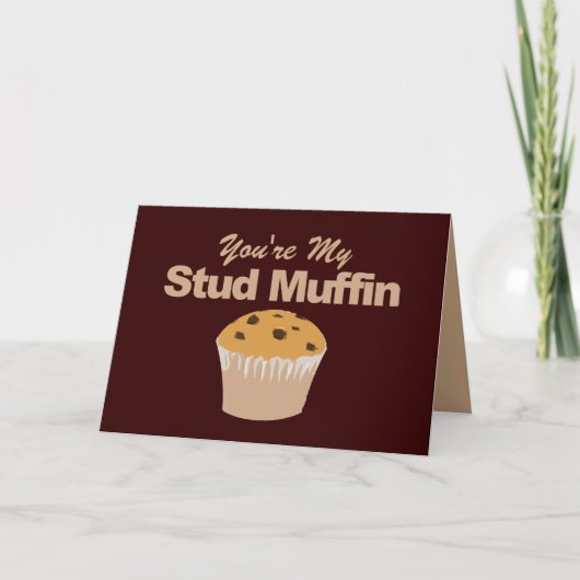 Funny Valentijnsdag Cards, Stud Muffin Feestdagen Kaart (Voorkant)