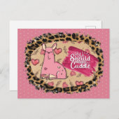 Funny Valentijnsdag Cute Dog Cuddle Briefkaart (Voorkant / Achterkant)