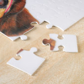 Funny Valentijnsdag Cute Dog Heart Headband Legpuzzel (Zijkant)