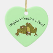 Funny Valentijnsdag Cute Frogs in Love Keramisch Ornament (Achterkant)