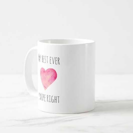 Funny Valentijnsdag Draai de Mok van het Juiste Da (Voorkant links)