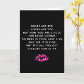 Funny Valentijnsdag Ex Boyvriend Poem Kaart (Gele Bloem)