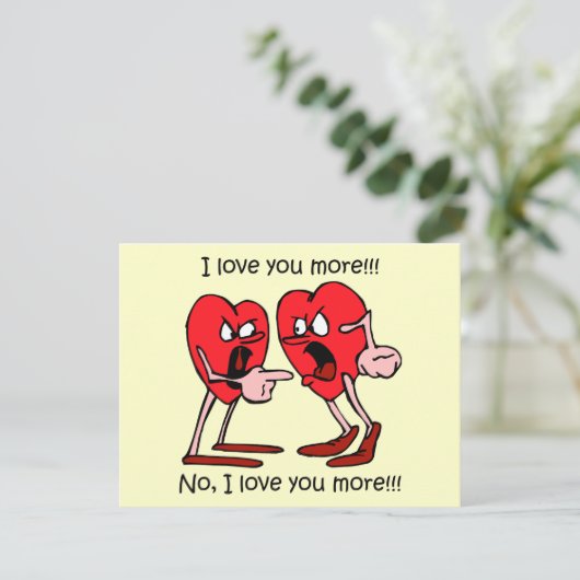 Funny Valentijnsdag Feestdagenkaart (Staand voorkant)