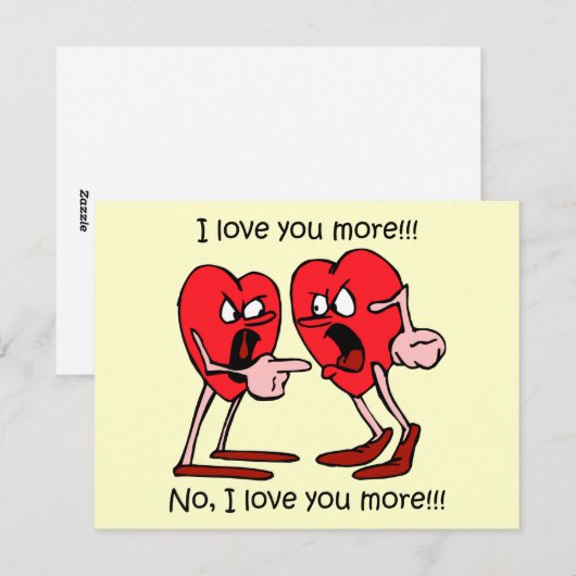 Funny Valentijnsdag Feestdagenkaart (Voorkant / Achterkant)