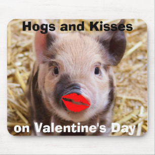 Funny Valentijnsdag Funny Piglet Muismat