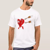 Funny Valentijnsdag Heart die van pijlen loopt T-shirt (Voorkant)