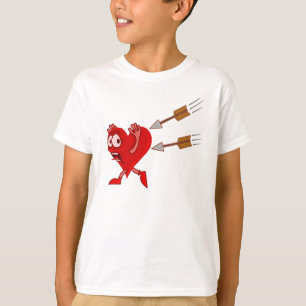 Funny Valentijnsdag Heart die van pijlen loopt T-shirt