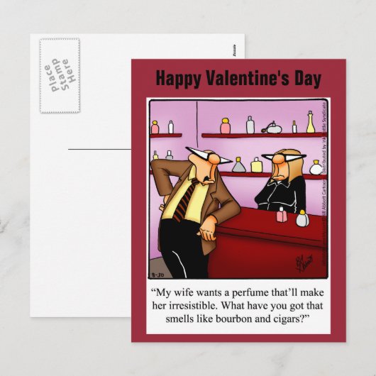 Funny Valentijnsdag Humor Briefkaart (Voorkant / Achterkant)