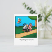 Funny Valentijnsdag Humor Briefkaart (Staand voorkant)