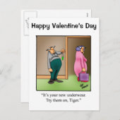 Funny Valentijnsdag Humor Briefkaart (Voorkant / Achterkant)