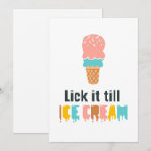 Funny Valentijnsdag Ice Cream Joke Feestdagenkaart (Voorkant / Achterkant)