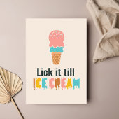 Funny Valentijnsdag Ice Cream Joke Feestdagenkaart