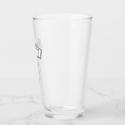 Funny Valentijnsdag, je bent essentieel voor mij. Glas (Links)