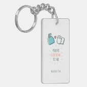 Funny Valentijnsdag, je bent essentieel voor mij Sleutelhanger (Voorkant Links)