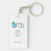Funny Valentijnsdag, je bent essentieel voor mij Sleutelhanger (achterkant)