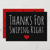 Funny Valentijnsdag Kaart Bedankt voor SWIFT (Voorkant / Achterkant)