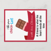 Funny Valentijnsdag Kaart Kinder - Chocolade (Voorkant)