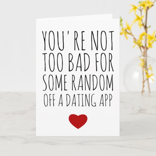 Funny Valentijnsdag Kaart SWIFT Juiste Kaart (Gele Bloem)