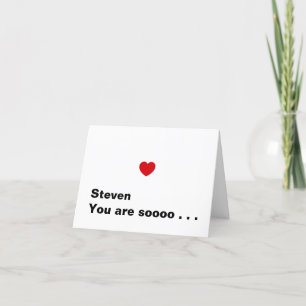 Funny Valentijnsdag Kiss Boyvriend gepersonaliseer Feestdagen Kaart