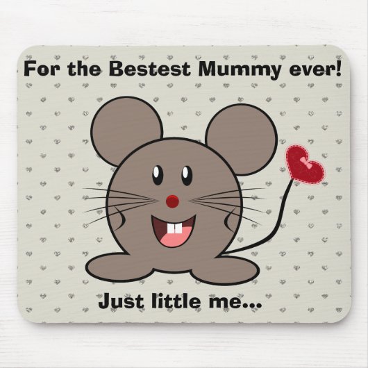 Funny Valentijnsdag Mouse Muismat (Voorkant)