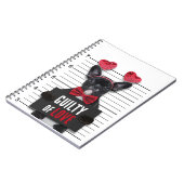 Funny Valentijnsdag Mugshot Guilty Love Dog Notitieboek (Linkerzijde)