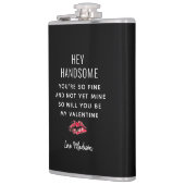 Funny Valentijnsdag Poem BoyVriend gepersonaliseer Heupfles (Links)