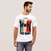 Funny Valentijnsdag Quote v is voor video games T-shirt (Voorkant volledig)