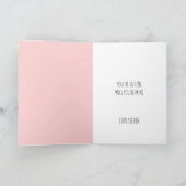 Funny Valentijnsdag Red Heart Romantic Name Feestdagen Kaart (Binnen)