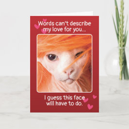 Funny Valentijnsdag Sexy Cat Feestdagen Kaart