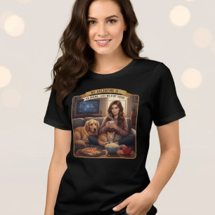 Funny Valentijnsdag-shirt voor vrouwen met hond en Tri-Blend Shirt