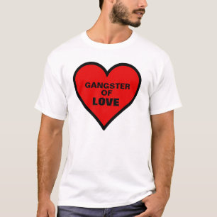 Funny Valentijnsdag Shirten voor Mannen, Gangster T-shirt