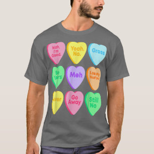 Funny Valentijnsdag Snoep Heart T-shirt