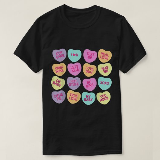 Funny Valentijnsdag Snoep Love Galentines T-shirt (Design voorkant)