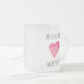 Funny Valentijnsdag Swipe Right Dating Matglas Koffiemok (Voorkant rechts)