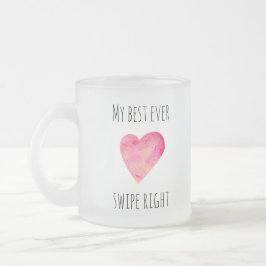 Funny Valentijnsdag Swipe Right Dating Matglas Koffiemok