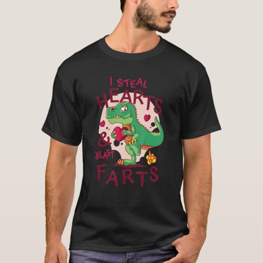 Funny Valentijnsdag Trex Dinosaur Valentijnsdag T-shirt (Voorkant)