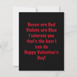 Funny Valentijnsdag Vakantie Kaart