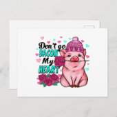 Funny Valentijnsdag voor Farm Animals lover 💖 Feestdagenkaart (Voorkant / Achterkant)