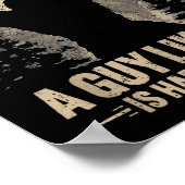 Funny Valentine Bigfoot Heart A Guy Like Me Is Har Poster (Hoek)