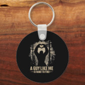 Funny Valentine Bigfoot Heart A Guy Like Me Is Har Sleutelhanger (Voorkant)